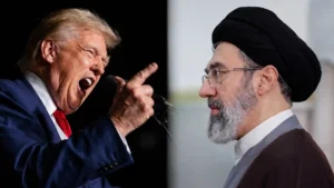 ترامب يهدد إيران بألف صاروخ ومجتبى خامنئي يتوعد بالانتقام لمقتل والده