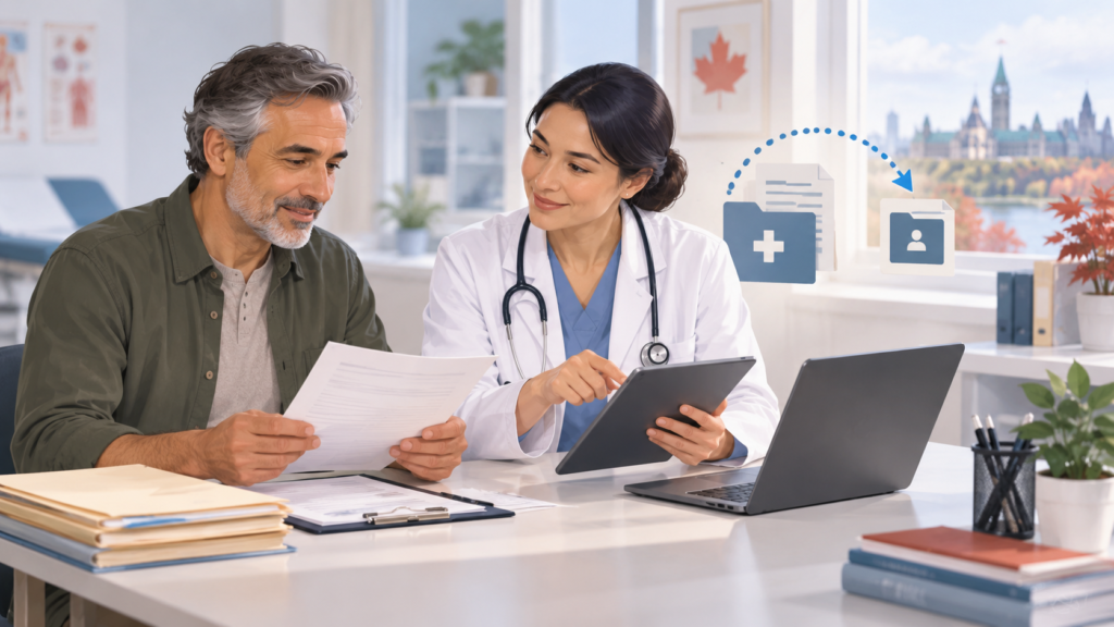 كيف تنقل أو تحصل على نسخة من Medical Records في كندا؟