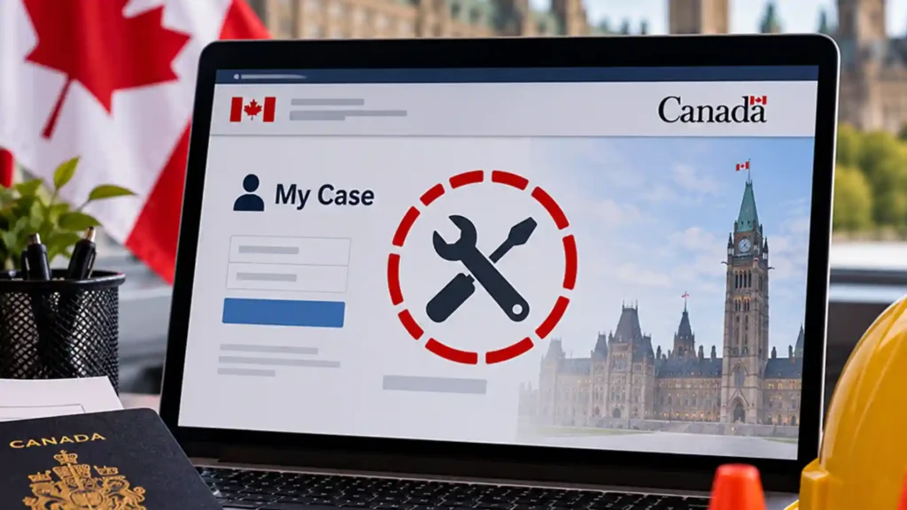 توقف مؤقت لخدمة My Case التابعة لمجلس الهجرة واللاجئين في كندا بسبب الصيانة