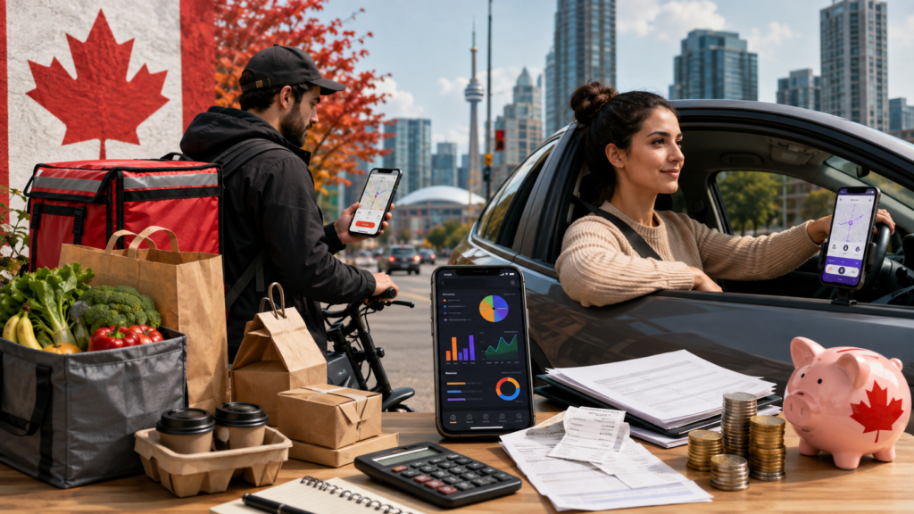 ضرائب Uber وDoorDash وInstacart في كندا: الدليل الكامل