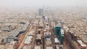 منظر جوي لمدينة الرياض - الهجرة إلى كندا من السعودية